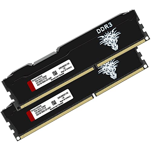 Ddr3 16Gb Kit (2X8Gb) Desktop Ram 1333Mhz Pc3-10600 Dimm Non-Ecc Unbuffered 1.5V 2Rx8 Dual Rank 240 Pin Cl9 Pc Computer Memory Udimm Componenti Memori