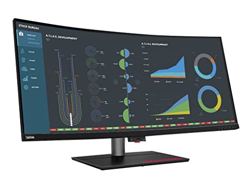 Lenovo 62C1Gat6Eu, Thinkvision P40W-20 - Monitor Curvo Ultra Ampio, 39,7 Cm