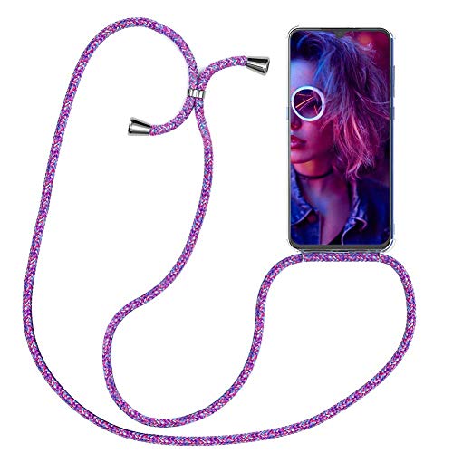Simao Collana Per Oppo Reno 2Z Cover Trasparente In Silicone Con Cordino Per Collana E Collana Con Cordino E Cordino