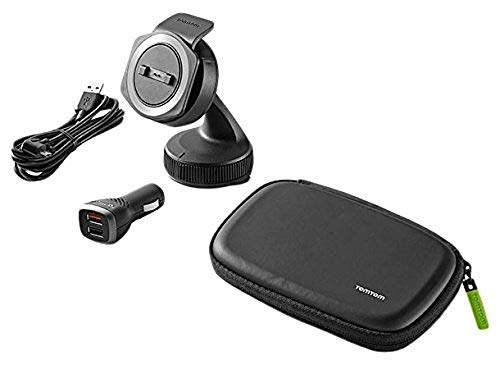 Tomtom Rider Supporto Per Auto Per Tutti I Navigatori Satellitari Per Moto Tomtom Rider, Incluso Il Caricabatterie Doppio Ad Alta Velocità, Cavo E Cus