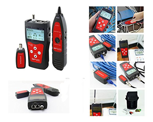 Kalea-Informatique Tester Professionale Per Reti Rj45 Rj11 Usb Bnc: Verifica La Lunghezza, Mappa E Localizza I Guasti. Versione Con Funzione Anti-Jamm