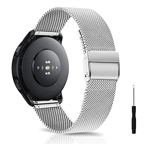 Keefos 22Mm Cinturino Per Xiaomi Watch S3/Watch 2 Pro/Watch S1 Pro/Watch S1/Watch S1 Active, Metallo Intrecciato Cinturino Acciaio Inossidabile Per Hu