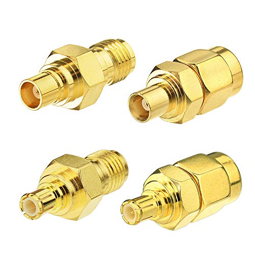 Eightwood Adattatore Sma Sma Antenna Mcx A Sma Adattatore Kit 4Pz Per Wirelesse Router Wi-Fi Antenna Wlan Lan Gps Antenna