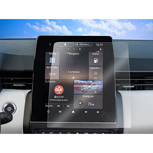 Sktu Pellicola Protettiva Trasparente Per Navigatore Satellitare Compatibile Con Renault Clio 5 2020-2023 2024 9,3 Pollici Gps Navigation Pet
