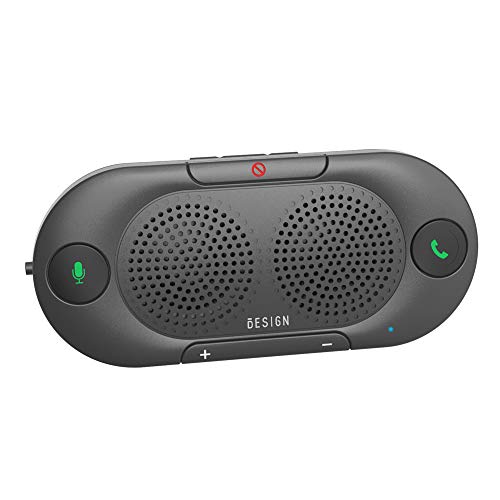 Besign Bk06 Kit Vivavoce Bluetooth Per Auto, Per Chiamate Viva Voce, Gps E Musica, Supporto Per Aletta Parasole, Auto Accensione, Con Altoparlante Pot