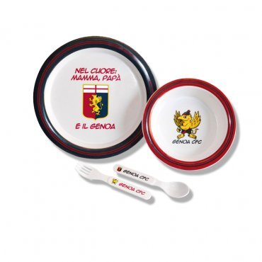 Set Pappa Melamina Prima Infanzia Genoa C.F.C. Calcio *12670