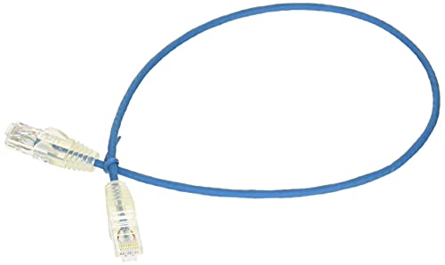 Startech.Com N6Pat50Cmbls Cavo Di Rete Ethernet Snagless Cat6 Da 50 Cm, Cavo Patch Antigroviglio Slim Rj45, Blu