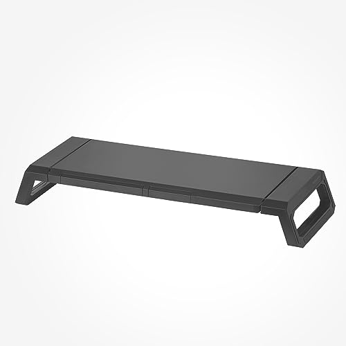 Mars Gaming Mgs-Pro, Supporto Ergonomico Per Monitor, Supporto Professionale Per Smartphone E Tablet, Regolabile In 3 Misure, Cassetto Multifunzione,