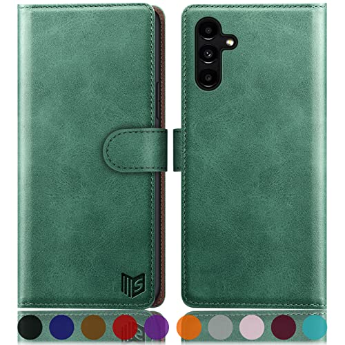 Suanpot Custodia Per Samsung A54 5G Cover Portafoglio [Blocco Rfid] [Shell Tpu] In Pelle Sintetica Tasca Carte Antiurto Protettiva Di Con Slot Per Sch