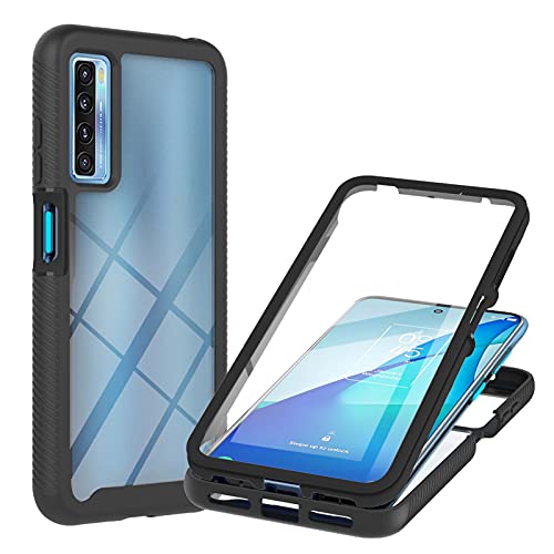 Weiou Cover Per Tcl 20L / Tcl 20L+ Con Protezione Dello Schermo, 360 Gradi Silicone Tpu Bumper E Trasparente Pc Pannello Rugged Custodia Protettiva Ca
