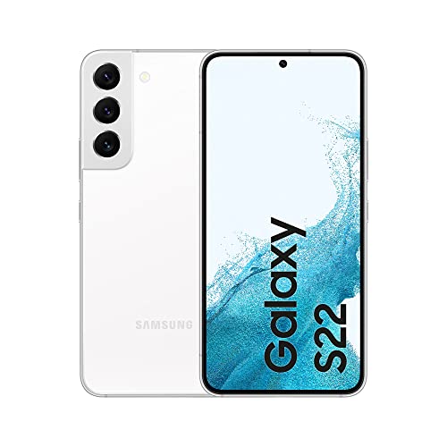 Samsung Galaxy S22 5G, Cellulare Smartphone Android Senza Sim 128Gb Display 6.1’’¹ Dynamic Amoled 2X, 4 Fotocamere Posteriori, Phantom White 2022 [Ver