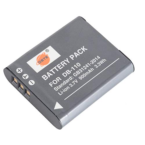 Dste Db-110(900Mah/3.7V) Ricambio Batteria Compatibile Per Ricoh Gr Iii,Ricoh Wg-6,Ricoh G900,Ricoh G900Se Fotocamera(Non Adatto Per Ricoh Gr Digital