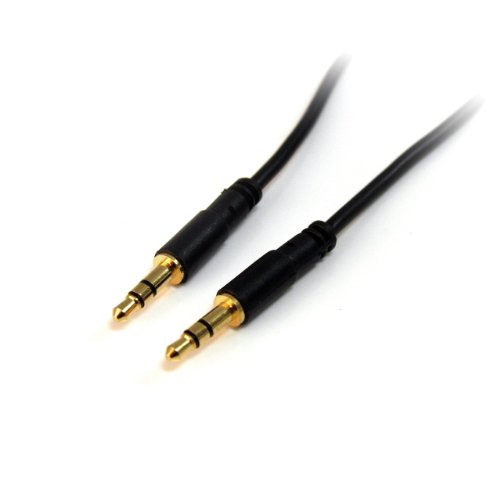 Startech.Com Cavo Audio Da 3,5 Mm Da 4,6 M, Cavo Audio Sottile Jack 3.5 Mm, Connettori Placcati In Oro, Cavo Ausiliario Mini-Jack Maschio/Maschio, Cav