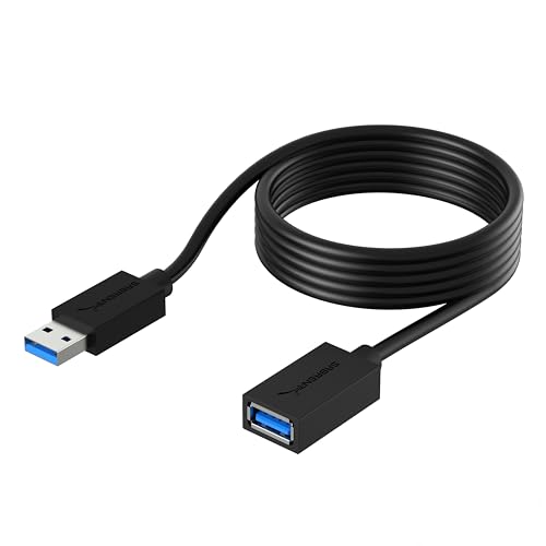 Sabrent Cavo Prolunga Usb, Cavo Usb 3.2 Gen 1 Da Maschio A Femmina, Prolunga Usb 3.2 Gen 1, Velocità Fino 5 Gbps, Per Hub Usb, Chiavetta Usb, Ps5, Tas