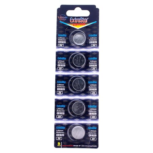 5 Batterie A Bottone Cr1620 Litio 3 V Pile Cr 1620