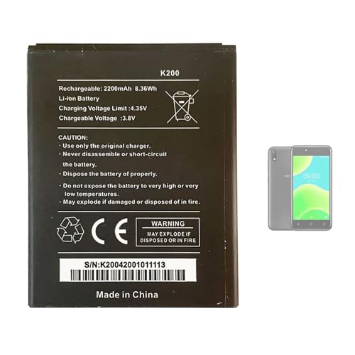 Aousavo Wiko K200 - Batteria Di Ricambio Compatibile Con Wiko K200 Y50