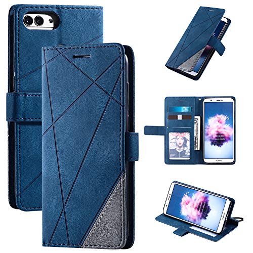 Custodia Per Huawei Enjoy 7S ,Custodia In Pelle Custodia Per Huawei P Smart Fig-L03 Fig-Lx2 Fig-L21/L22 Fig-Lx1/Lx3 Fig-La1 / Honor 9 Lite Lld-L22A Ll