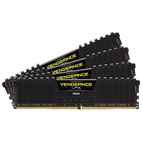 Kit Di Memoria Desktop Corsair Vengeance Lpx 64Gb (4X16Gb) Ddr4 3600 (Pc4-28800) C18 1.35V, Nero