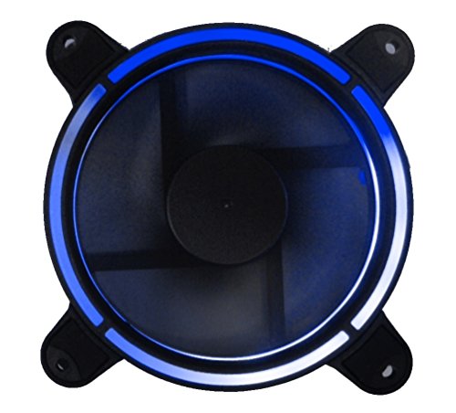 Cortek Ventola 120X120 12 Volt Connettore 3 Poli+4 Poli Molex Luce Blu