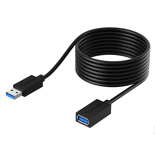 Sabrent Cavo Prolunga Usb, Cavo Usb 3.2 Gen 1 Da Maschio A Femmina, Prolunga Usb 3.2 Gen 1, Velocità Fino A 5 Gbps, Per Hub Usb, Chiavetta Usb, Ps5, T