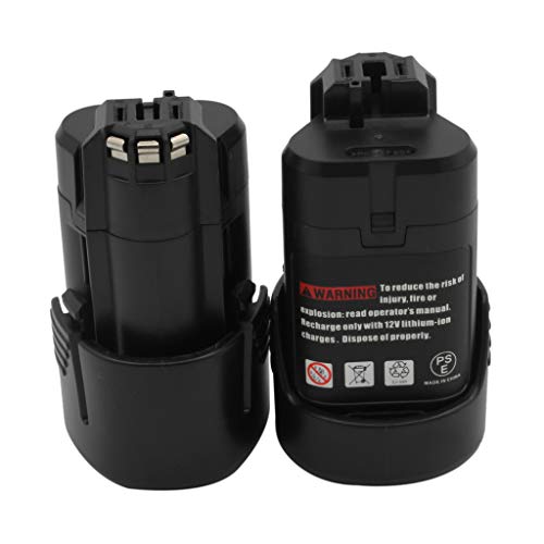 Kinsun 2-Pack Utensili Elettrici Batteria 10.8V 1.5Ah Li-Ion Per Bos Trapano Senza Cordone Driver Di Impatto 2 607 336 013, 2 607 336 014, Bat411, Bat