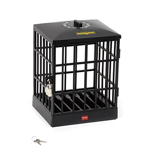 Legami - Prigione Per Cellulari, Timer Fino A 60 Minuti, Regolabile Manualmente, Include1 Lucchetto E 2 Chiavi, 12,5X18,5 Cm, Contiene Fino A 6 Cellul
