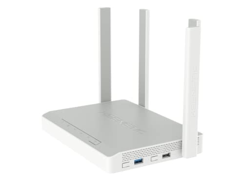 Keenetic Titan 2Nd (Kn-1811) Wi-Fi 6 Ax3200 Mesh, 1X2.5G, 5X1G, Intelliqos 2.0, Vpn Wireguard E Openvpn Integrate, Configurazione Facile, Parental Con