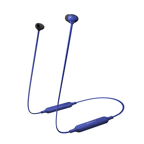 Panasonic Rz-Nj320Be-A Auricolari Wireless, Cuffie Bluetooth, 18 Ore Di Autonomia, Antigroviglio Magnetico, Ricarica Rapida, Controllo Vocale, Blu
