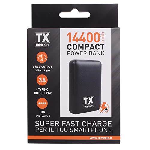 Power Bank 14400 Fast Charge 27W Intelligente