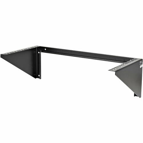 Startech.Com Rack Per Montaggio A Parete 5U, Staffa Di Montaggio Verticale A Parete A Basso Profilo Da 19" Con Dadi E Viti (Rk519Wallv)