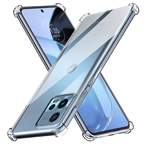 Anoowkoa Custodia Cover Per Moto G72 Case, Ultra Sottile Morbido Tpu Trasparente Silicone Antiurto Protettiva Case Custodia Con Assorbimento Degli Urt