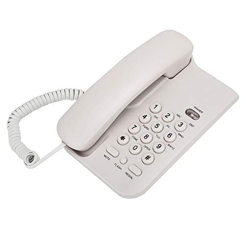 Telefono Fisso, Kx-T3026Cid Telefono Con Filo Telefono Fisso Per Casa Ufficio Hotel, Lunga Durata(Bianca)