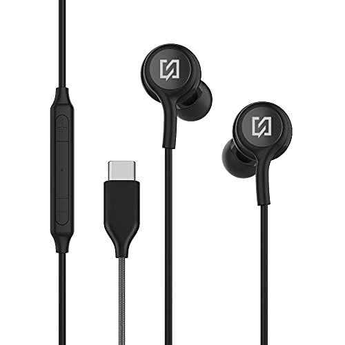 N Newtop Cuffie Auricolari Cf28 Universali Type-C Bassi Hifi Musica Audio Stereo Microfono Tasto Risposta Controllo Volume Brani Compatibili Con Samsu