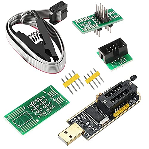 Soic8 Sop8 Flash Chip Ic Ch341A Usb Programmer Flash Bios Chip Modulo Programmatore Usb (Programmatore Sb + Clip Sop8 + Adattatore)