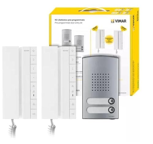 Vimar Kit Citofonico Bifam. Voxie 40542+40142 K40542.E2