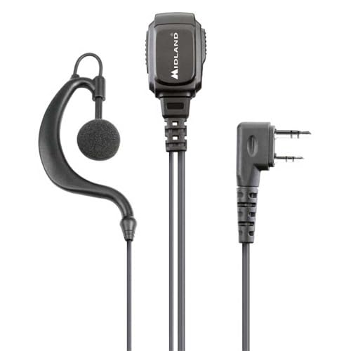 Midland Ma21 Lk Pro_ Microfono Con Presa 2 Pin Kenwood, Nero