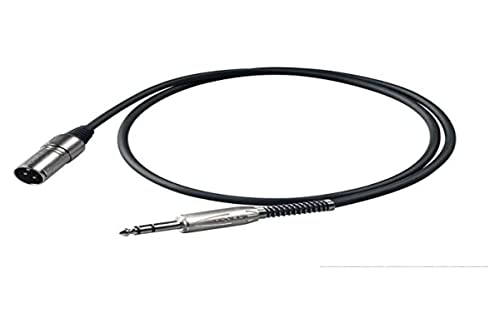 Proel Bulk230Lu10 - Cavo Cannon Bilanciato 3P M Con Connessioni Jack Stereo 6.3