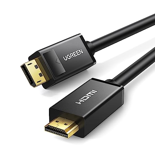 Ugreen Cavo Displayport Hdmi 4K Ultra Hd, Adattatore Dp To Hdmi Cable Per Pc, Hdtv, Proiettore, Monitor, Occhiali Vr, Schede Grafiche, Schede Di Inter