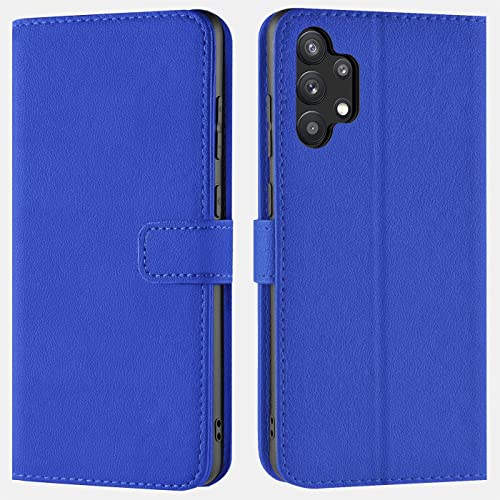 Verco Custodia Per Samsung A13, Case Per Samsung Galaxy A13 4G Cover Pu Pelle Portafoglio Protettiva, Blu