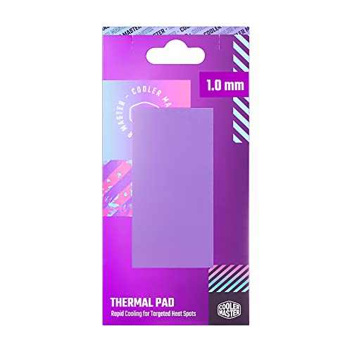 Cooler Master Thermal Pad - Conduttività Termica 13,3 W/Mk, Migliora Raffreddamento Componenti Del Pc, Elettricamente Non Conduttivo, Adesivo Su Entra