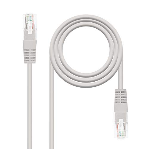 Nanocable 10.20.0407 - Cavo Di Rete Ethernet Rj45 Cat. 6 Utp Awg24, Grigio, 7 Mts