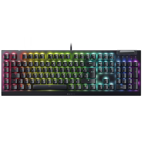 Razer Blackwidow V4 X (Switch Verde) - Tastiera Meccanica Da Gioco Chroma Rgb (6 Tasti Macro Dedicati, Tasti Abs A Doppia Iniezione) Azerty-Layout | N