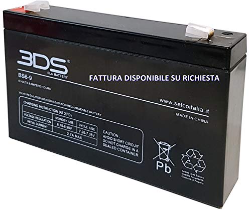 Bds Battery Agm 6V 9Ah T2