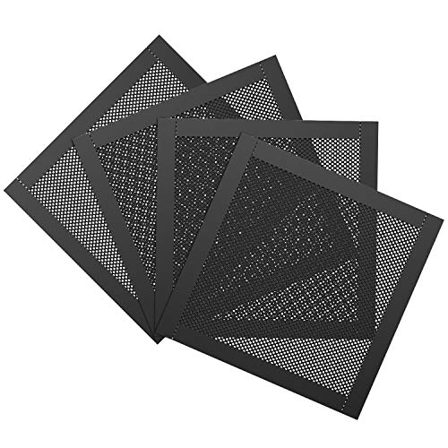 Moko 120Mm Filtro Dell'Aria Per Ventola Di Raffreddamento Del Computer, [4 Pezzi] Rete Copertura In Pvc Di Antipolvere Con Cornice Magnetico Per Pc Ve
