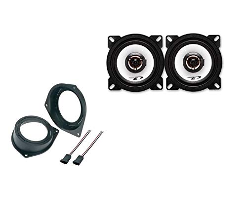 Kit 2 Casse Coassiali 1025 1025S Per Fiat Grande Punto Grande Qualità Con Adattatori E Supporti Predisposizione Posteriore Coassiali Connettori