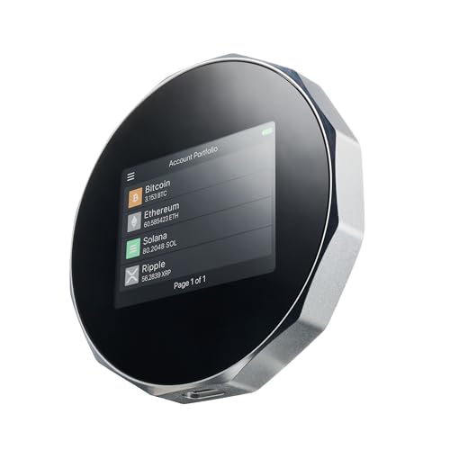 Secux V20 - Portafoglio Hardware Crittografico Più Sicuro Con Bluetooth - Multipiattaforma - Gestisci Facilmente I Tuoi Bitcoin, Ethereum, Btc, Eth, L