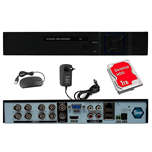 Dvr 8 Canali Con Hard Disk 1 Tera Ibrido 2 Mpx 5 In 1 P2P Con Uscita Video Bnc Compatibile Con Tutte Le Telecamere
