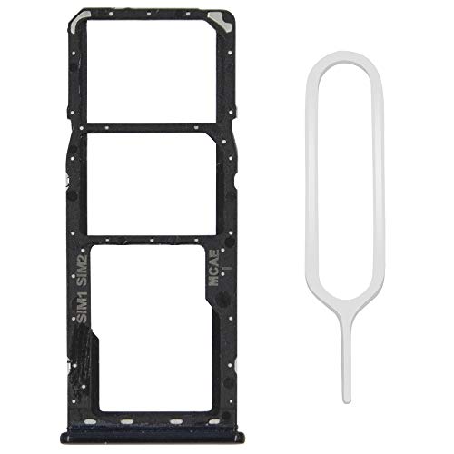 Mmobiel Doppio Vassoio Carta Sim Compatibile Con Oppo A5 / A9 / A11 2019 - Porta Scheda Sim Incl Il Pin Della Sim - Nero