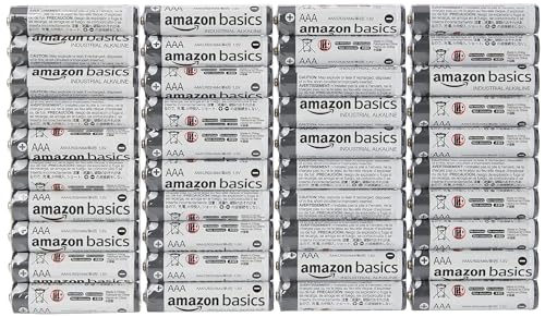 Amazon Basics - Batterie Alcaline Industriali Aaa (Confezione Da 40)