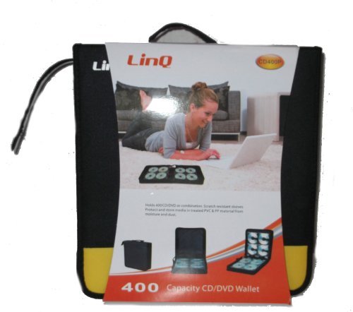 Borsa Raccoglitore Porta Cd Dvd Maniglia A Valigetta Per Trasporto 400 Posti Linq